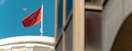 Flag-on-IOM-government-building